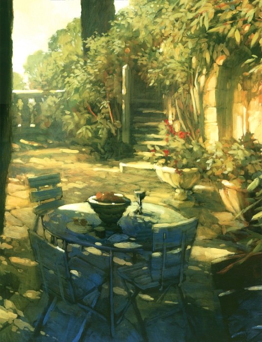Philip Craig Sunlit Terrace Crillon le Brave